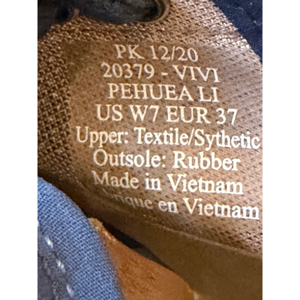 OluKai Pehuea Li Womens Blue Mesh Lace Up Sneakers 20379-VIVI Size 7 - Picture 7 of 9
